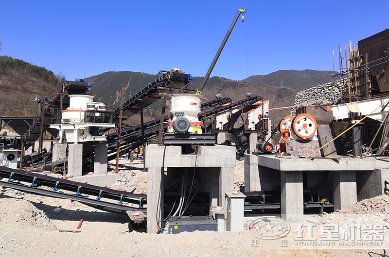 時產250噸砂石設備生產現場 時產250噸砂石設備生產現場