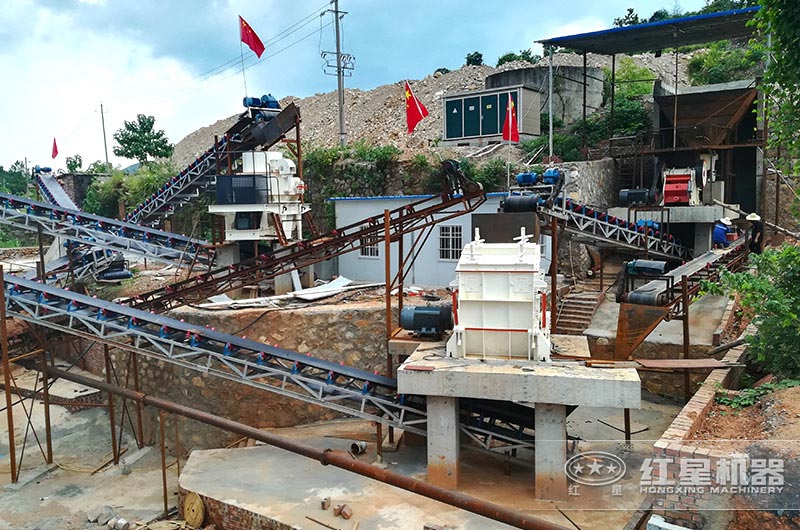 固定式石灰石制砂生產線 固定式石灰石制砂生產線