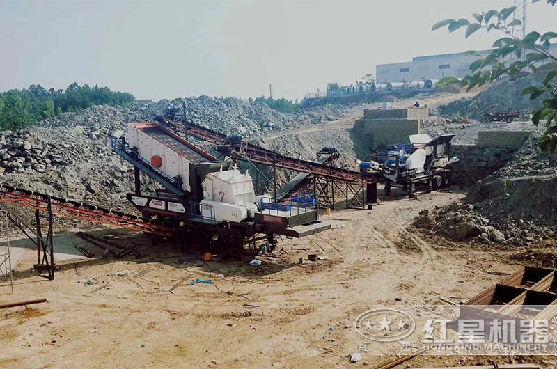 移動式機制砂石生產現場 移動式機制砂石生產現場